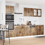 Set Mobili da Cucina 7 pz Lucca Rovere Fumo Legno truciolato