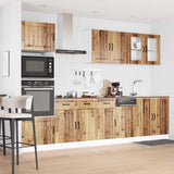 Set Mobili da Cucina 7 pz Kalmar Legno Vecchio in Truciolato