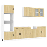 Set Mobili da Cucina 7 pz Porto Rovere Sonoma in Truciolato