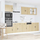 Set Mobili da Cucina 7 pz Porto Rovere Sonoma in Truciolato