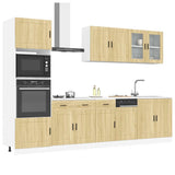 Set Mobili da Cucina 7 pz Porto Rovere Sonoma in Truciolato