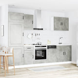 Set Mobili da Cucina 7 pz Kalmar Grigio Cemento in Truciolato
