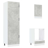 Set Mobili da Cucina 7 pz Kalmar Grigio Cemento in Truciolato