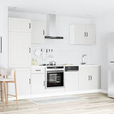 Set Mobili da Cucina 7 pz Lucca Bianco Legno truciolato
