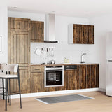 Set Mobili da Cucina 7 pz Lucca Rovere Fumo Legno truciolato