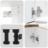 Set Mobili da Cucina 7 pz Lucca Rovere Fumo Legno truciolato