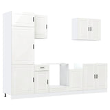 Set Mobili da Cucina 7 pz Porto Bianchi Lucido in Truciolato