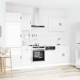 Set Mobili da Cucina 7 pz Porto Bianchi Lucido in Truciolato