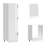 Set Mobili da Cucina 7 pz Porto Bianchi Lucido in Truciolato
