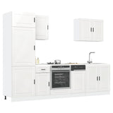 Set Mobili da Cucina 7 pz Porto Bianchi Lucido in Truciolato