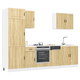 Set Mobili da Cucina 7 pz Porto Rovere Sonoma in Truciolato