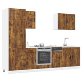 Set Mobili da Cucina 7 pz Porto Rovere Fumo Legno truciolato