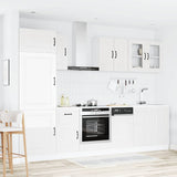 Set Mobili da Cucina 8 pz Kalmar Bianchi Lucido in Truciolato