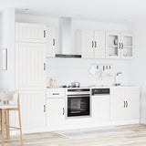 Set Mobili da Cucina 8 pz Lucca Bianco Legno truciolato