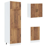 Set Mobili da Cucina 8 pz Kalmar Legno Vecchio in Truciolato