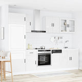 Set Mobili da Cucina 8 pz Porto Bianchi Lucido in Truciolato