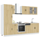 Set Mobili da Cucina 8 pz Porto Rovere Sonoma in Truciolato