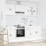Set Mobili da Cucina 8 pz Kalmar Bianchi Lucido in Truciolato