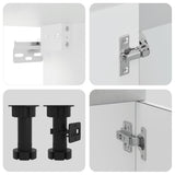 Set Mobili da Cucina 8 pz Porto Grigio Cemento in Truciolato