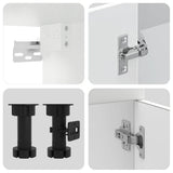 Set Mobili da Cucina 4 pz Kalmar Bianchi Legno truciolato