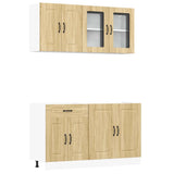 Set Mobili da Cucina 4 pz Kalmar Rovere Sonoma in Truciolato