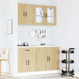 Set Mobili da Cucina 4 pz Kalmar Rovere Sonoma in Truciolato