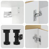 Set Mobili da Cucina 4 pz Kalmar Rovere Sonoma in Truciolato