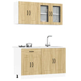 Set Mobili da Cucina 4 pz Kalmar Rovere Sonoma in Truciolato