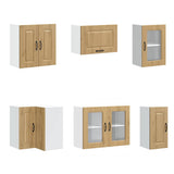 Set Mobili da Cucina 11 pz Kalmar Rovere Artigianale Truciolato