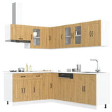 Set Mobili da Cucina 11 pz Kalmar Rovere Artigianale Truciolato