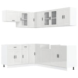 Set Mobili da Cucina 11 pz Porto Bianchi Lucido in Truciolato