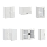 Set Mobili da Cucina 11 pz Porto Bianchi Lucido in Truciolato