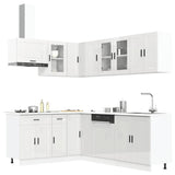 Set Mobili da Cucina 11 pz Porto Bianchi Lucido in Truciolato