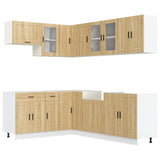 Set Mobili da Cucina 11 pz Porto Rovere Sonoma in Truciolato