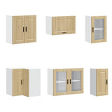 Set Mobili da Cucina 11 pz Porto Rovere Sonoma in Truciolato