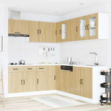 Set Mobili da Cucina 11 pz Kalmar Rovere Sonoma in Truciolato