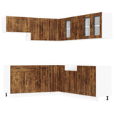 Set Mobili da Cucina 11 pz Lucca Rovere Fumo in Truciolato