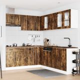 Set Mobili da Cucina 11 pz Lucca Rovere Fumo in Truciolato