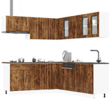 Set Mobili da Cucina 11 pz Lucca Rovere Fumo in Truciolato