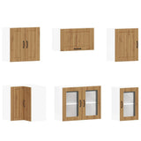 Set Mobili da Cucina 11 pz Lucca Rovere Artigianale Truciolato