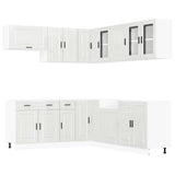 Set Mobili da Cucina 11 pz Porto Bianchi Lucido in Truciolato