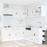 Set Mobili da Cucina 11 pz Porto Bianchi Lucido in Truciolato