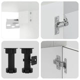 Set Mobili da Cucina 11 pz Porto Grigio Cemento in Truciolato