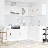 Set Mobili da Cucina 11 pz Lucca Bianchi Lucido in Truciolato
