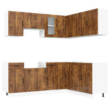 Set Mobili da Cucina 11 pz Lucca Rovere Fumo in Truciolato