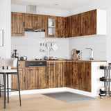 Set Mobili da Cucina 11 pz Lucca Rovere Fumo in Truciolato