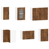 Set Mobili da Cucina 11 pz Lucca Rovere Fumo in Truciolato