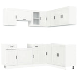 Set Mobili da Cucina 11 pz Porto Bianchi Lucido in Truciolato