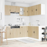 Set Mobili da Cucina 11 pz Porto Rovere Sonoma in Truciolato