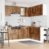 Set Mobili da Cucina 11 pz Porto Rovere Fumo in Truciolato